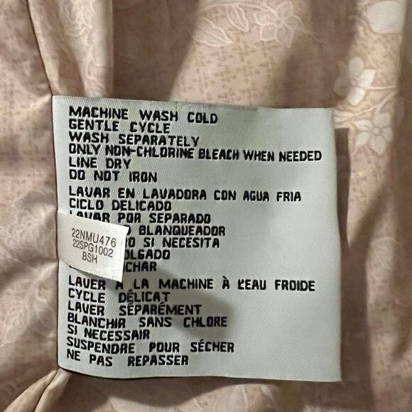 GUESS Women's Faux Leather Asymmetrical Moto Jacket Blush Pink XL NWT - Picture 7 of 9